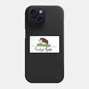 Hedgehog - hogging the hedge Phone Case