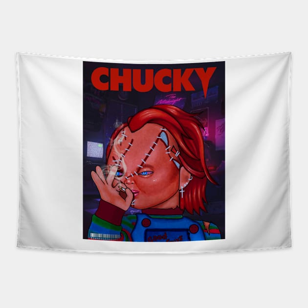 Chucky Tapestry by Zenpaistudios