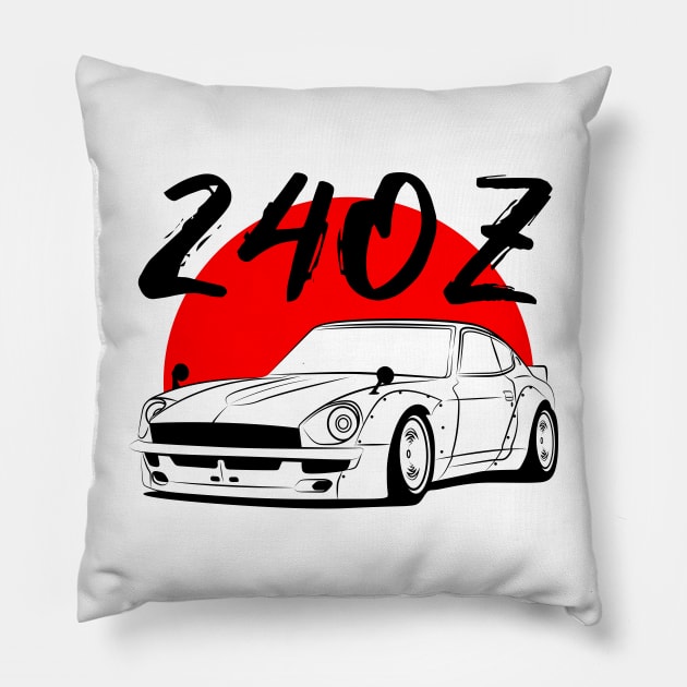 S30 Fairlady 240Z Pillow by GoldenTuners