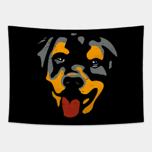 Rottweiler Head Dog Lover Pet Dogs Owner Tapestry