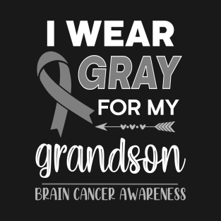 I Wear Gray For My Grandson T-Shirt