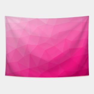 Hot pink Gradient Geometric Mesh Pattern Tapestry