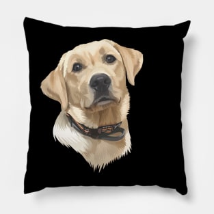 brown dog vector Pillow