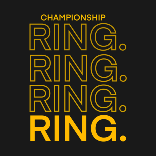 Warriors Championship 4 Rings. T-Shirt