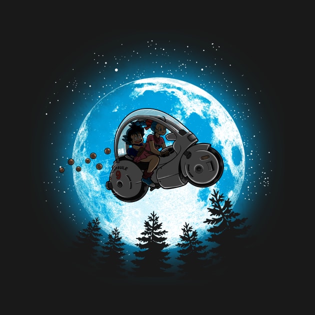 Moon biker by Cromanart