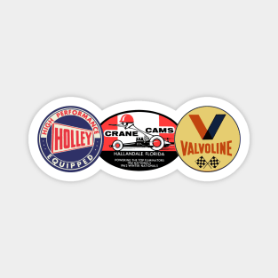 Vintage Race Decal Magnet