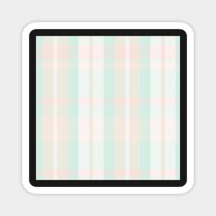 Pastel Aesthetic  Aillith 1 Hand Drawn Textured Plaid Pattern Magnet