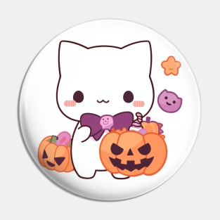 Kawaii Halloween Kitty Pin