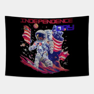 Astronaut independence day Tapestry