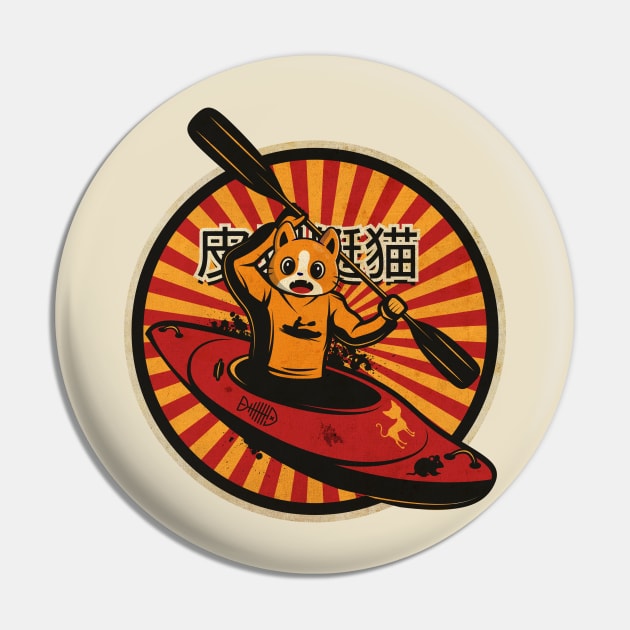 Kayak Cat Adventures Pin by CTShirts