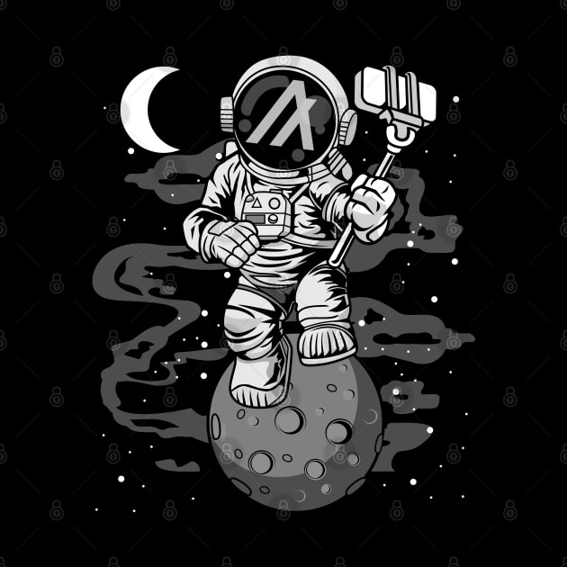 Astronaut Selfie Algorand ALGO Coin To The Moon Crypto Token Cryptocurrency Wallet Birthday Gift For Men Women by Thingking About