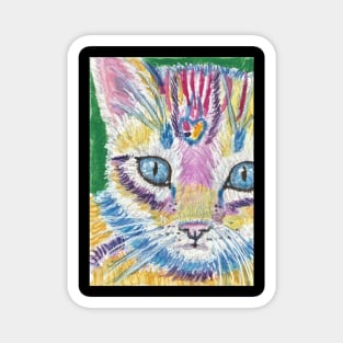 Colorful kitten cat Magnet