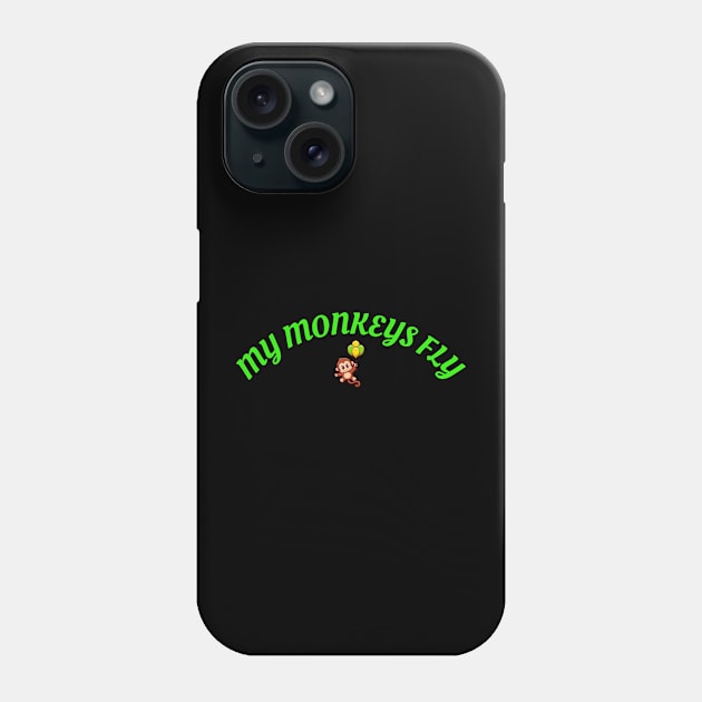 My Monkeys Fly Phone Case by Spatski