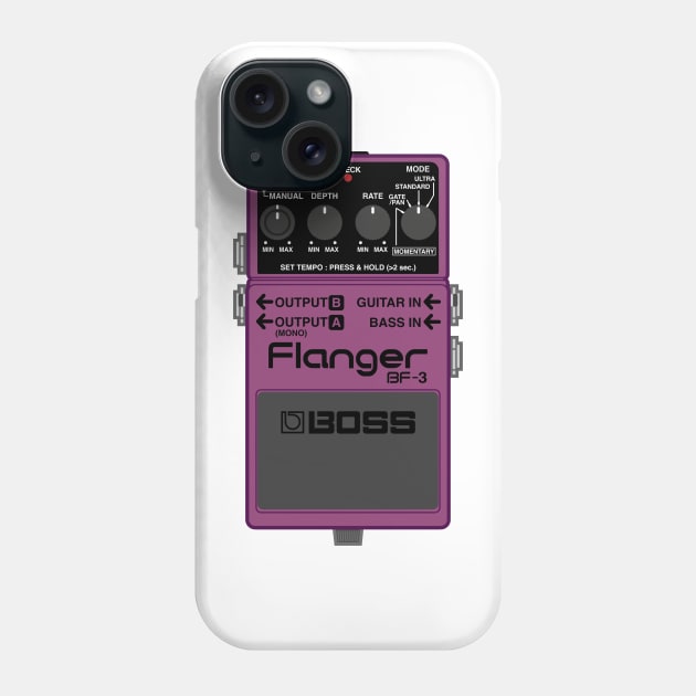 Boss BF-3 Flanger Guitar Effect Pedal Phone Case by conform