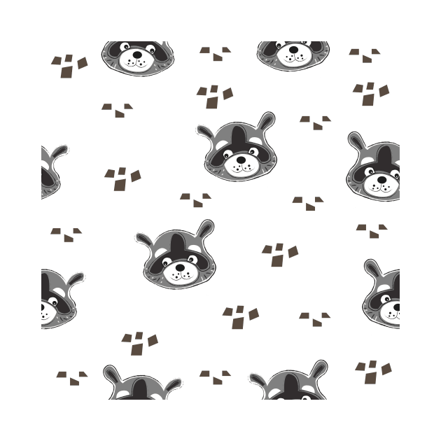 Raccoons by Countryside