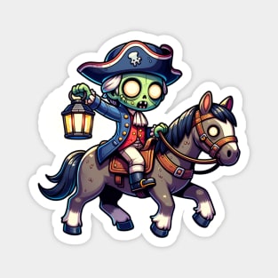 Zombie Paul Revere's Ride Magnet