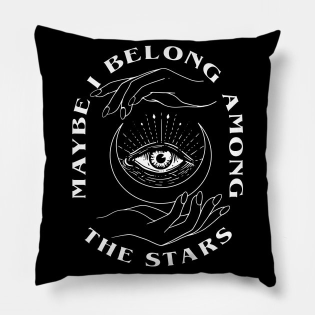 Among The Stars Pillow by CHAKRart