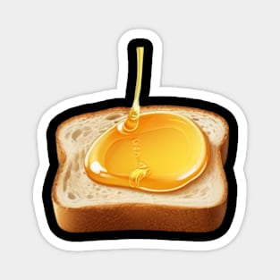 Honey Bread Sandwich Toast Coffee Beekeeper Bee Retro Since Vintage Magnet