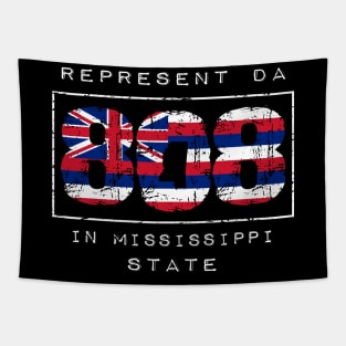 Rep Da 808 in Mississippi State by Hawaii Nei All Day Tapestry