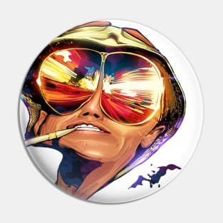 Fear and Loathing White Pin