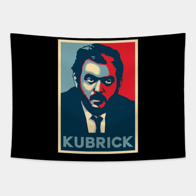 Stanley Kubrick - 'Hope' Style Portrait Tapestry by R3Tink