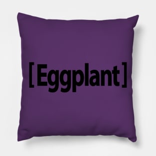 Eggplant Emoji Funny Pillow