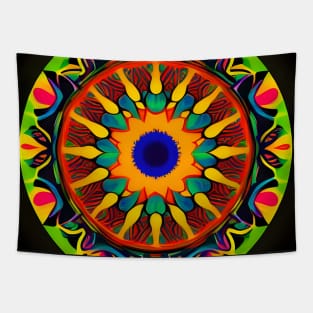 Flower Mandala Pattern Tapestry