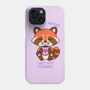 I am a nice person, red panda Phone Case