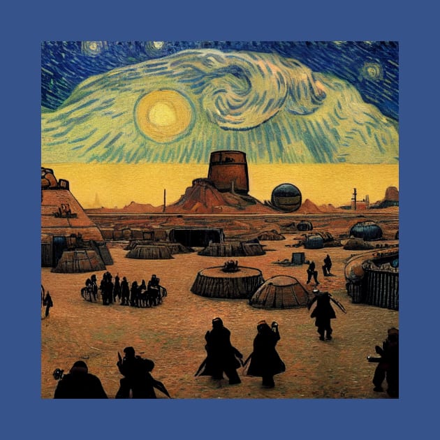 Starry Night in Mos Eisley Tatooine by Grassroots Green