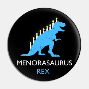 Menorasaurus Rex Funny Hanukkah Joke Pin