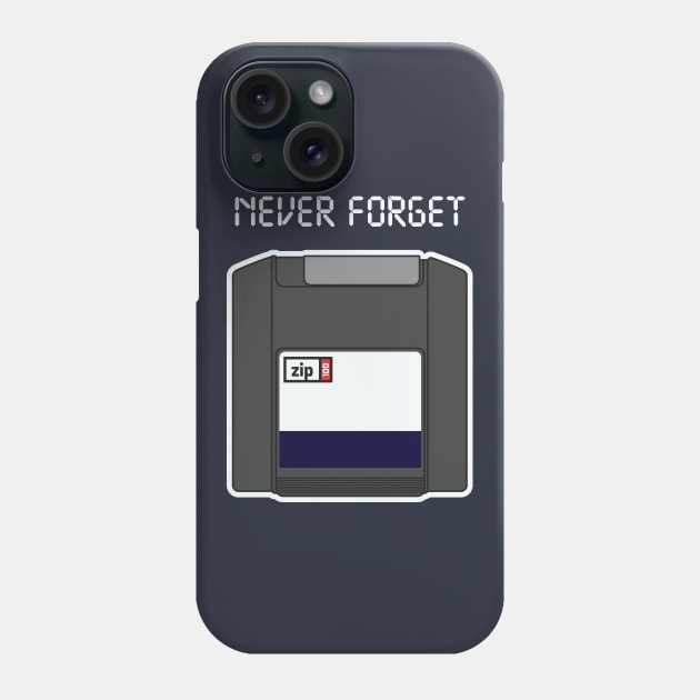 Never Forget - Retro Disc ZIP100 Phone Case by DeepSpaceDives