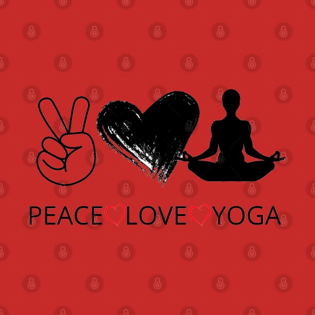Peace, love and yoga by TheDesigNook