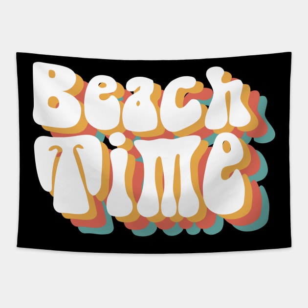 Vsco Girl Vintage Beach Time Retro Aesthetics Tapestry by A Comic Wizard