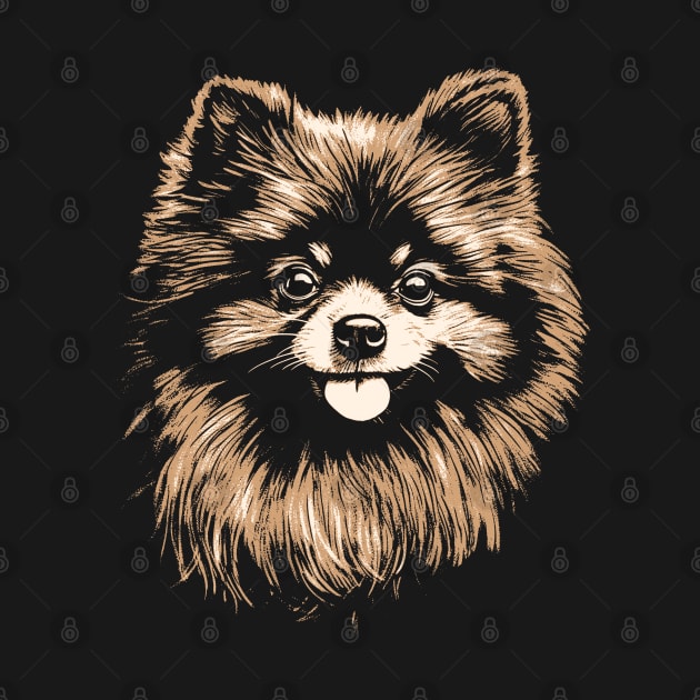 Cute Pomeranian Dog by Trippycollage