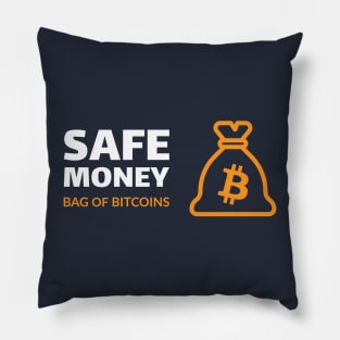 Safe money - bag of bitcoins Pillow