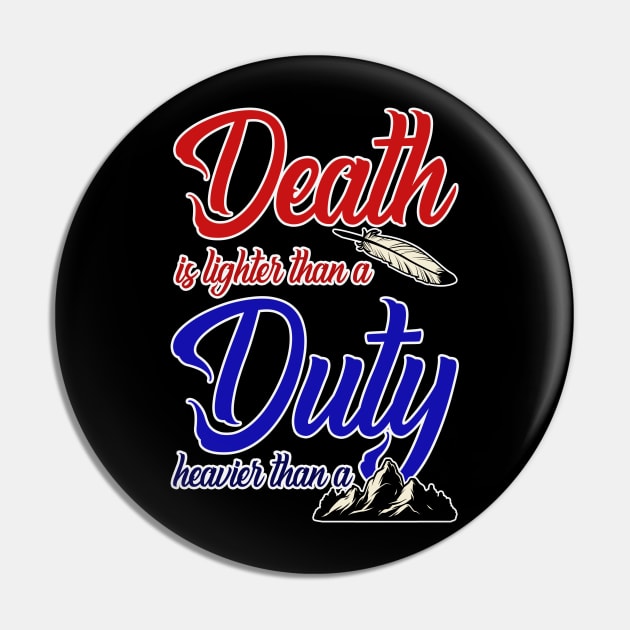 Death and Duty WOT Quote Pin by Mandra