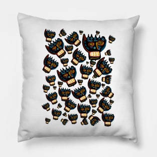 Graffiti Head Pattern Art Pillow