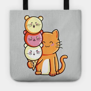 Cat and micecream Tote