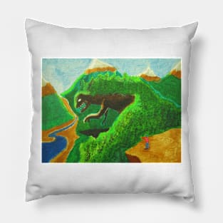 The Mountain Awakens Pillow