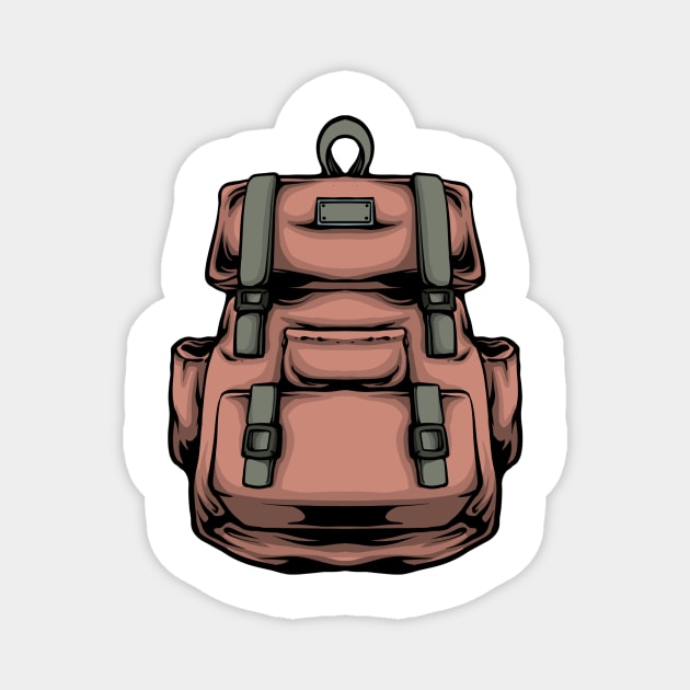 Backpack Magnet by phsycartwork