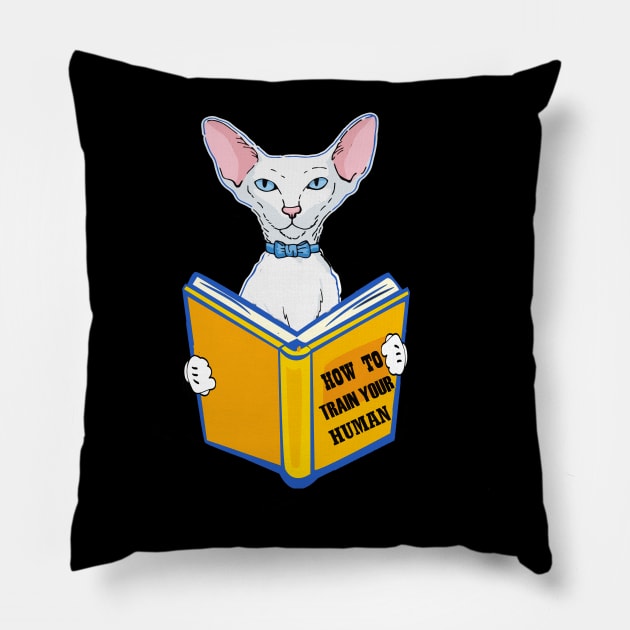 Cat Lovers The cat Reader Pillow by albaley