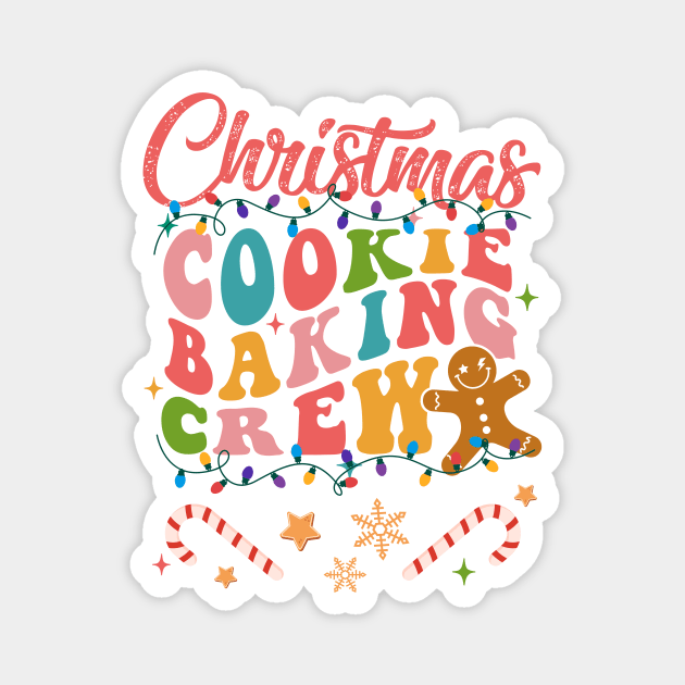 Christmas Cookie Baking Crew Magnet by star trek fanart and more