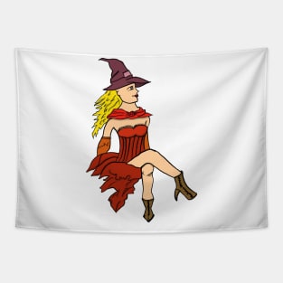 Sexy Witch Tapestry
