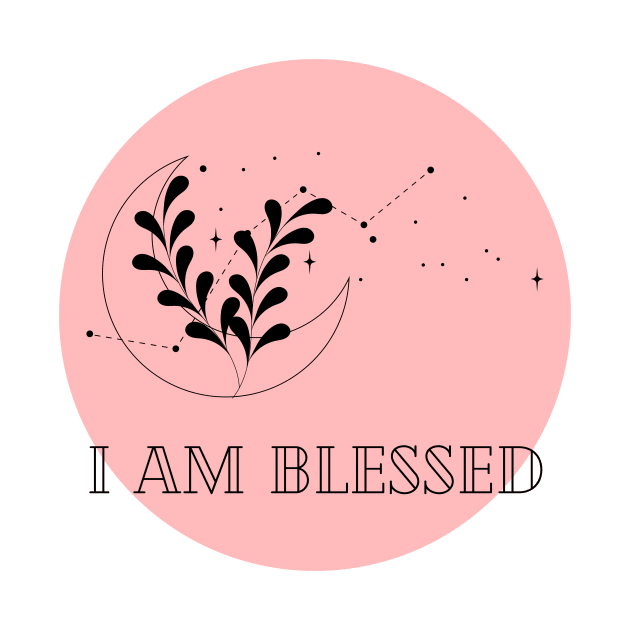 Affirmation Collection - I Am Blessed (Rose) by Tanglewood Creations