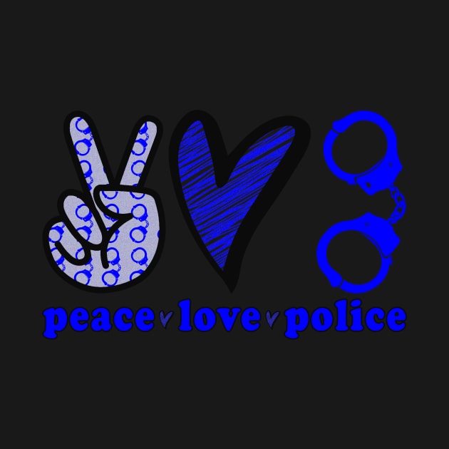 Peace Love Police Officer by DANPUBLIC