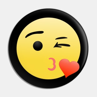 Kiss Emoji Pin