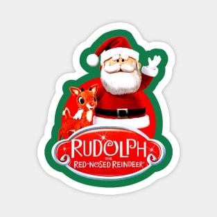 Reindeer and Santa Magnet