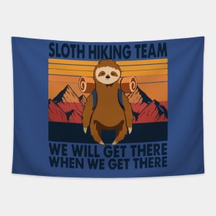 sloth hiking team Tapestry