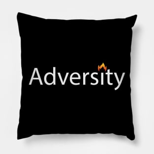 Adversity artistic text design Pillow