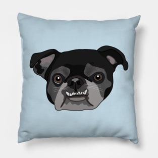 Black Pug Pillow